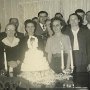 Mr Attebery, Mom Dad, Betty Attebery, Johny Baxter, Mrs Attebery, Violet, Marie Baxter, Ralph Attebery & Bill Attebery (One in the very back is Raymony Attebery.  Can't tell the who the other one is)